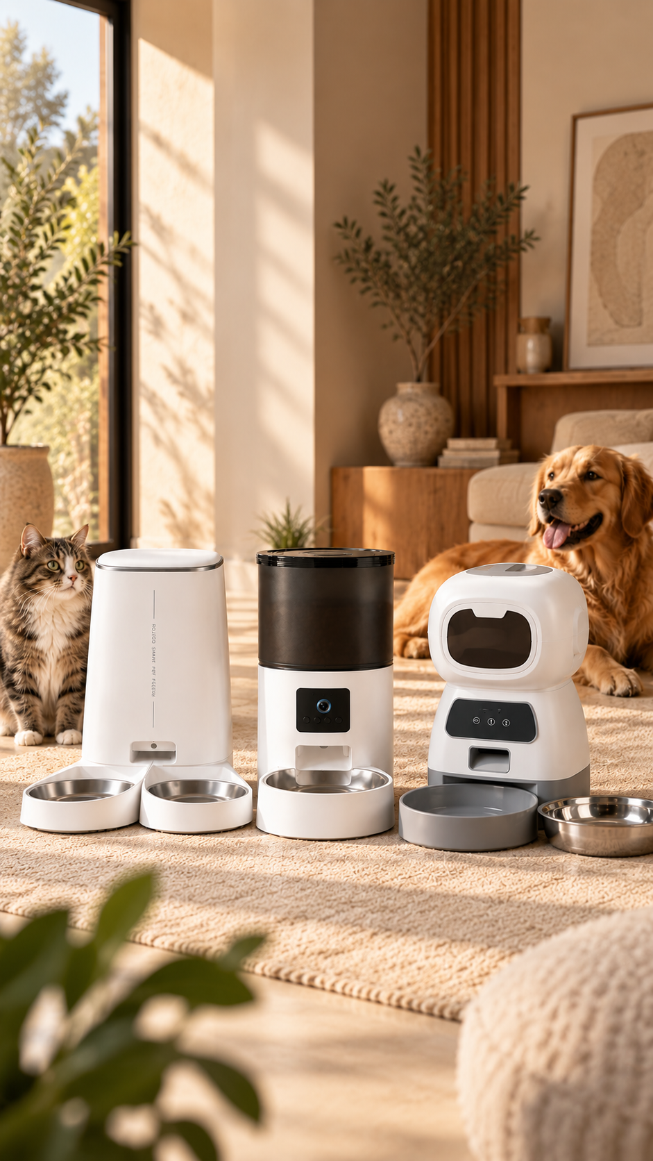 Distributeurs automatiques de croquettes pour chat Image