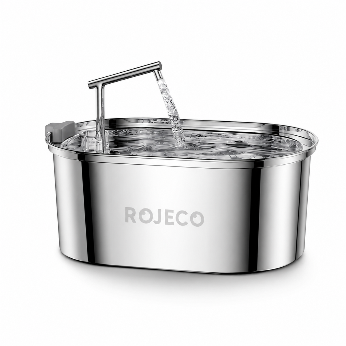 Fontaine à eau pour chat de 3,2 litres en inox avec son bec en cascade