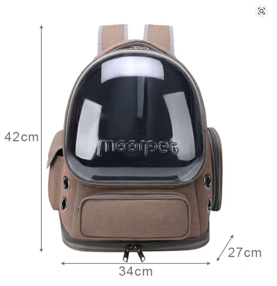 Dimensions du sac à dos : 42 cm de haut, 34 cm de large et 27 cm de profondeur