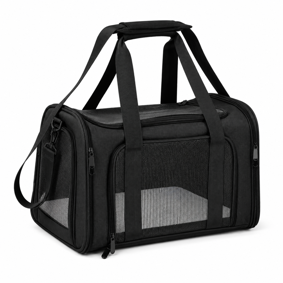 Sac de transport souple pour chat, coloris noir